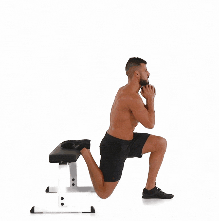 Dumbbell Bulgarian split squat